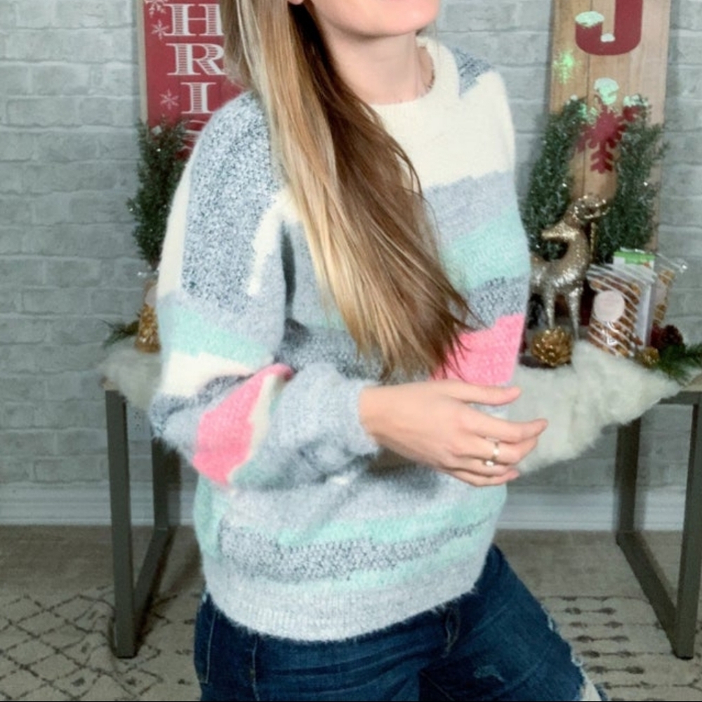WannaB Mohair Easter 80s Eyelash Sweater